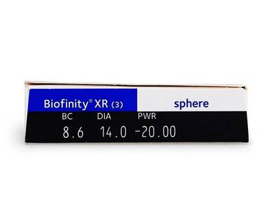 Biofinity XR (3 лещи) - Преглед на параметри