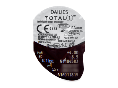 Dailies TOTAL1 (90 лещи) - Преглед на блистер
