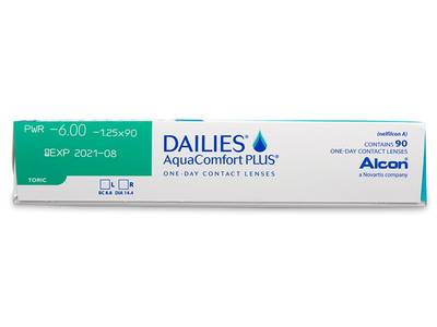 Dailies AquaComfort Plus Toric (90 лещи) - Преглед на параметри