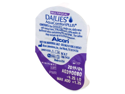 Dailies AquaComfort Plus Multifocal (30 лещи) - Преглед на блистер