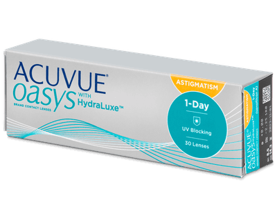 Acuvue Oasys 1-Day with HydraLuxe for Astigmatism (30 лещи) - Торични лещи