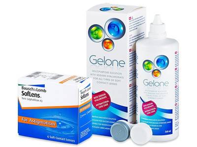 SofLens Toric (6 лещи) + разтвор Gelone 360 ml