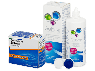 SofLens Toric (6 лещи) + разтвор Gelone 360 ml