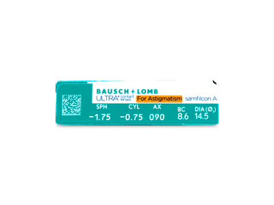 Bausch + Lomb ULTRA for Astigmatism (6 лещи) - Преглед на параметри