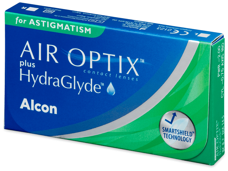 Air Optix plus HydraGlyde for Astigmatism (6 лещи) - Месечни контактни лещи