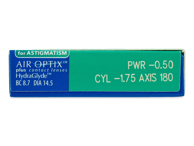 Air Optix plus HydraGlyde for Astigmatism (3 лещи) - Преглед на параметри