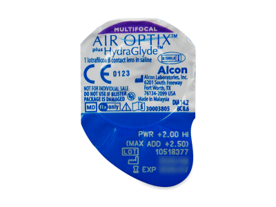Air Optix plus HydraGlyde Multifocal (6 лещи) - Преглед на блистер