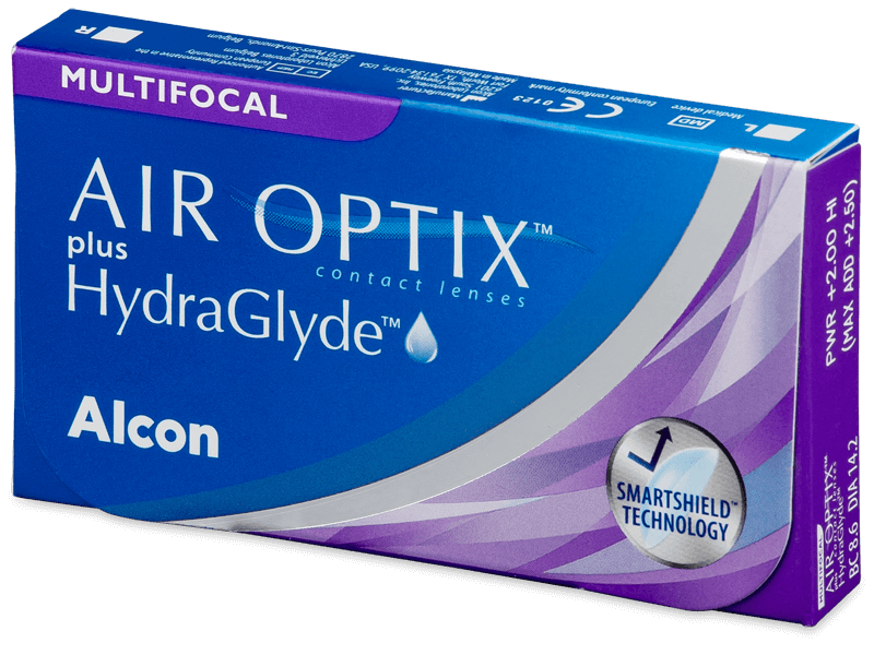 Air Optix plus HydraGlyde Multifocal (6 лещи) - Месечни контактни лещи