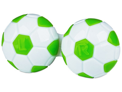 Контейнерче за лещи Футбол - зеленo 