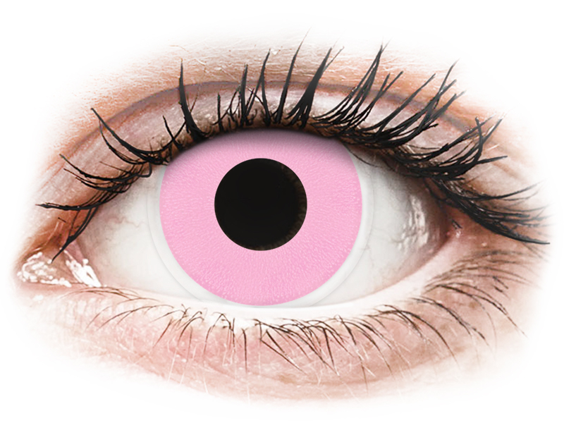ColourVUE Crazy Lens - Barbie Pink - без диоптър (2 лещи) - Coloured contact lenses