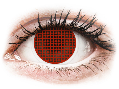 ColourVUE Crazy Lens - Red Screen - без диоптър (2 лещи) - Coloured contact lenses