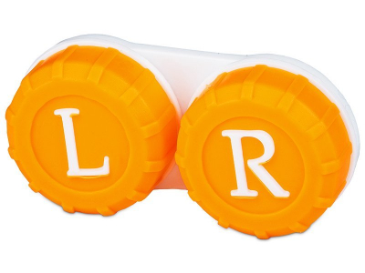 Контейнерче за лещи - оранжево L+R 