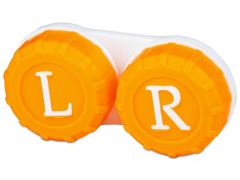 Контейнерче за лещи - оранжево L+R 