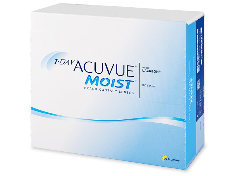 1 Day Acuvue Moist (180 лещи) - Еднодневни контактни лещи