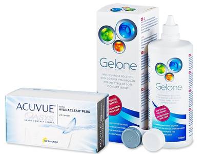 Acuvue Oasys (24 лещи) + разтвор Gelone 360 ml