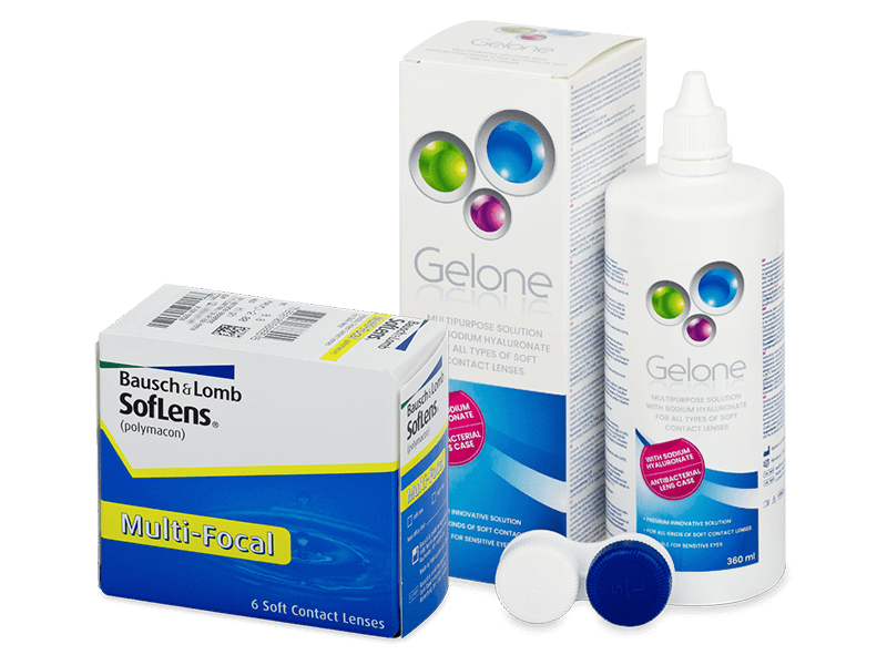 SofLens Multi-Focal (6 лещи) + разтвор Gelone 360 ml - Пакет на оферта