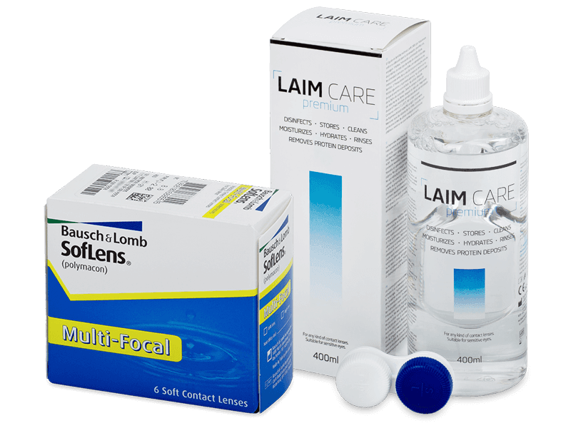 SofLens Multi-Focal (6 лещи) + разтвор Laim Care 400 ml - Пакет на оферта