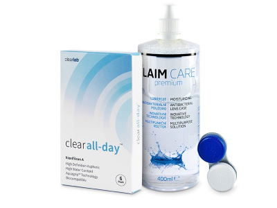 Clear All-Day (6 лещи) + разтвор Laim-Care 400 мл - По-старт дизайн
