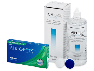 Air Optix for Astigmatism (6 лещи) + разтвор Laim-Care 400ml