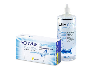 Acuvue Oasys for Astigmatism (12 лещи) + разтвор Laim-Care 400 ml