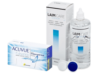 Acuvue Oasys for Astigmatism (12 лещи) + разтвор Laim-Care 400 ml