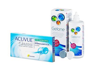 Acuvue Oasys for Presbyopia (6 лещи) + разтвор Gelone 360 ml