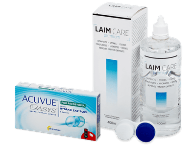 Acuvue Oasys for Presbyopia (6 лещи) + разтвор Laim-Care 400 ml