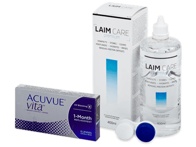 Acuvue Vita (6 лещи) + разтвор Laim-Care 400 ml