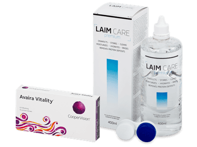 Avaira Vitality (6 лещи) + разтвор Laim-Care 400 мл