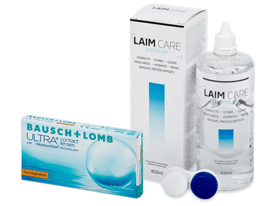 Bausch + Lomb ULTRA for Astigmatism (6 лещи) + разтвор Laim-Care 400 ml