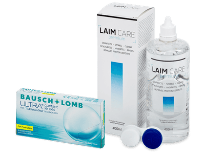 Bausch + Lomb ULTRA for Presbyopia (6 лещи) + разтвор Laim-Care 400 ml