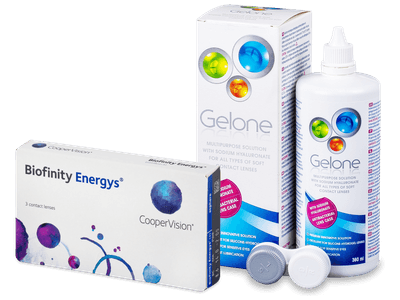 Biofinity Energys (3 лещи) + разтвор Gelone 360 ml