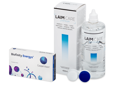 Biofinity Energys (3 лещи) + разтвор Laim-Care 400 ml