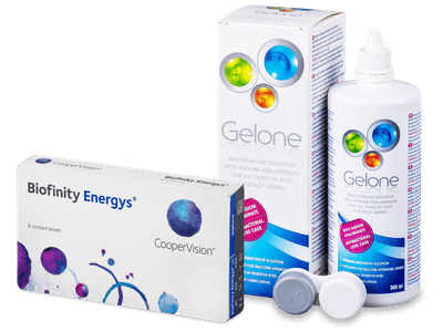 Biofinity Energys (6 лещи) + разтвор Gelone 360 ml