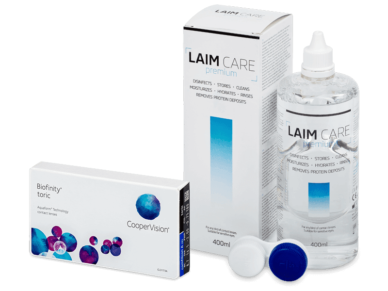 Biofinity Energys (6 лещи) + разтвор Laim Care 400 ml - Пакет на оферта