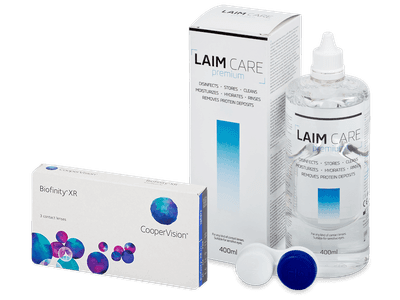 Biofinity XR (3 лещи) + разтвор Laim-Care 400 ml