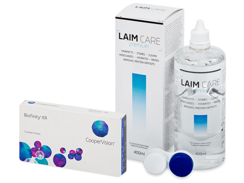 Biofinity XR (3 лещи) + разтвор Laim-Care 400 ml - Пакет на оферта