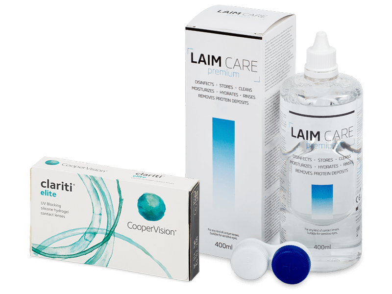 Clariti Elite (6 лещи) + разтвор Laim-Care 400 ml - Пакет на оферта