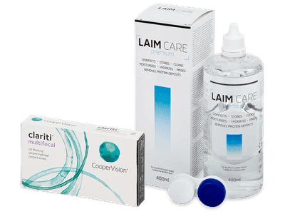 Clariti Multifocal (6 лещи) + разтвор Laim-Care 400 ml