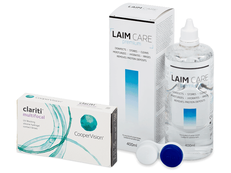Clariti Multifocal (6 лещи) + разтвор Laim Care 400 ml - Пакет на оферта