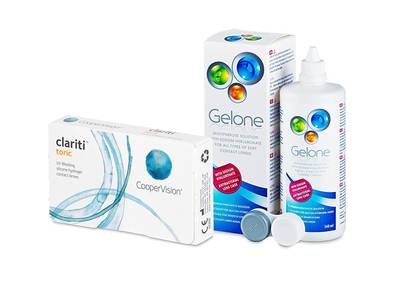 Clariti Toric (6 лещи) + разтвор Gelone 360 ml