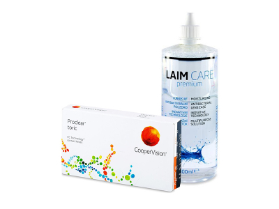 Proclear Toric (3 лещи) + разтвор Laim-Care 400 ml