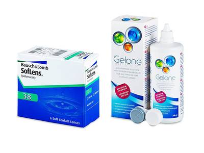 SofLens 38 (6 лещи) + разтвор Gelone 360 ml - По-старт дизайн