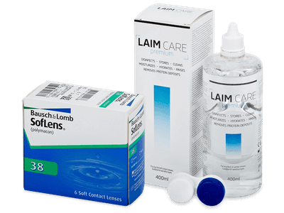 SofLens 38 (6 лещи) + разтвор Laim Care 400 ml - По-старт дизайн