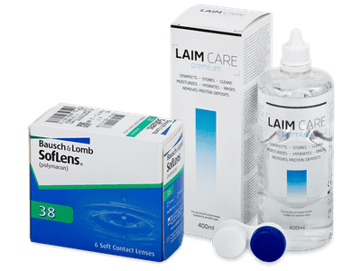 SofLens 38 (6 лещи) + разтвор Laim-Care 400 ml - По-старт дизайн