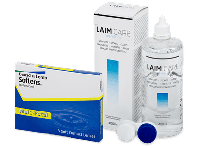 SofLens Multi-Focal (3 лещи) + разтвор Laim-Care 400 ml - Пакет на оферта