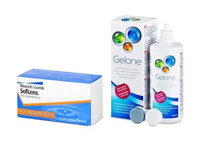 SofLens Toric (3 лещи) + разтвор Gelone 360 ml