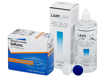 SofLens Toric (6 лещи) + разтвор Laim-Care 400 ml