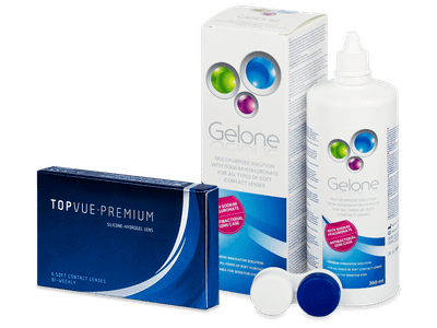 TopVue Premium (6 лещи) + разтвор Gelone 360 ml