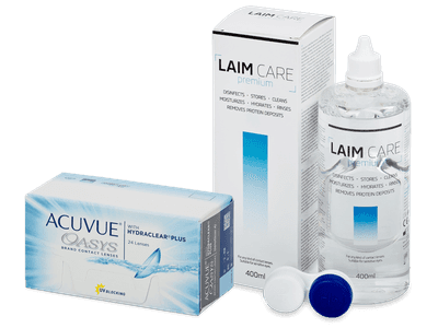 Acuvue Oasys (24 лещи) + разтвор Laim Care 400 ml